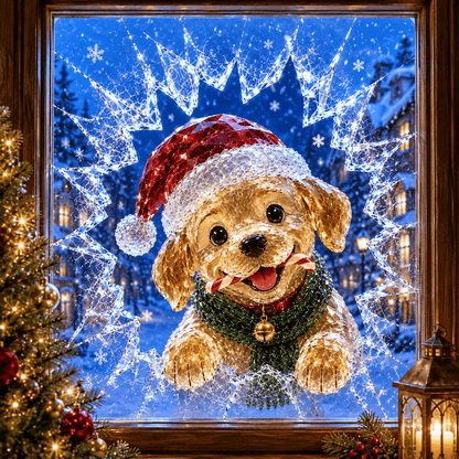 MagicWindow – L'autocollant 3D illusion de Noël pour vitres