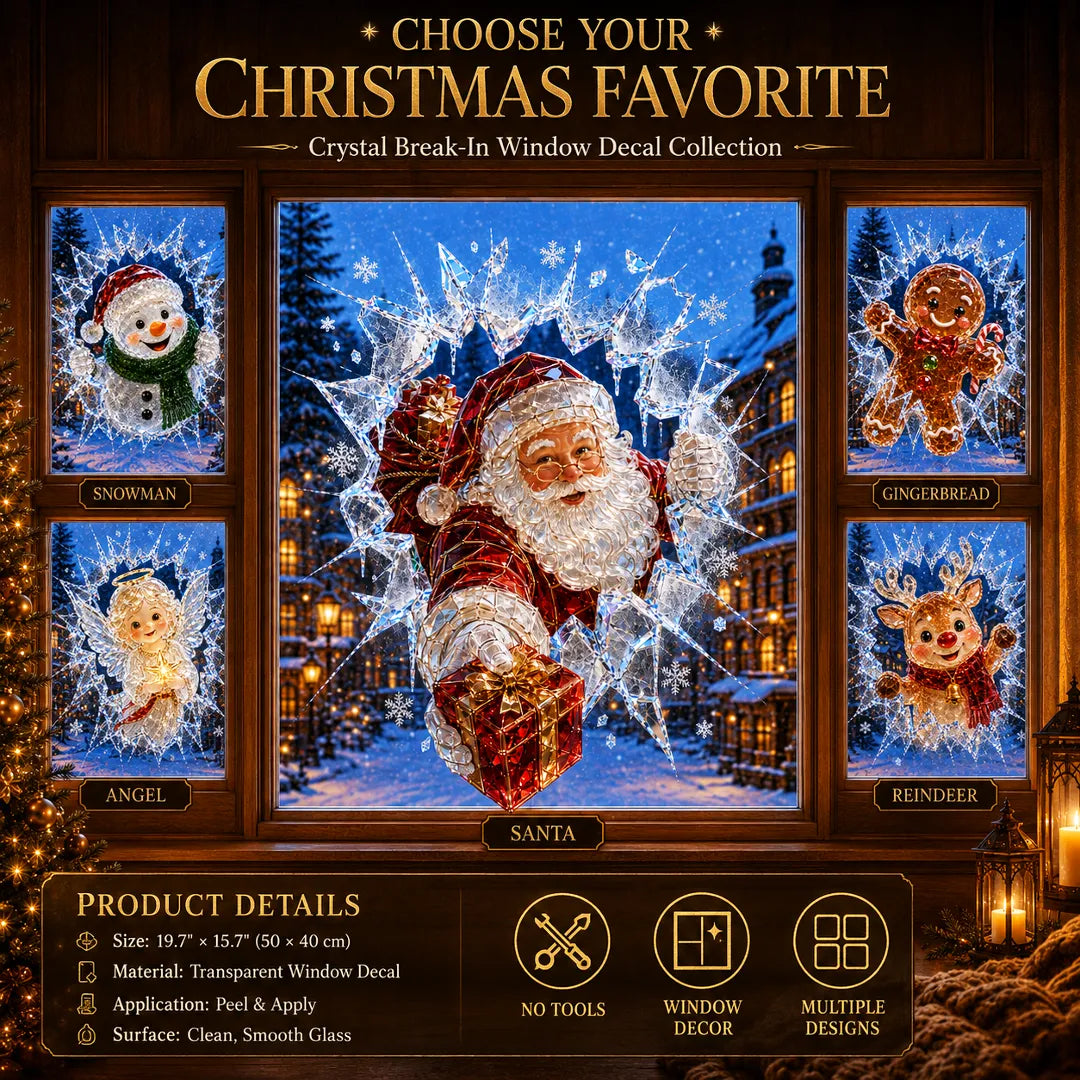 MagicWindow – L'autocollant 3D illusion de Noël pour vitres
