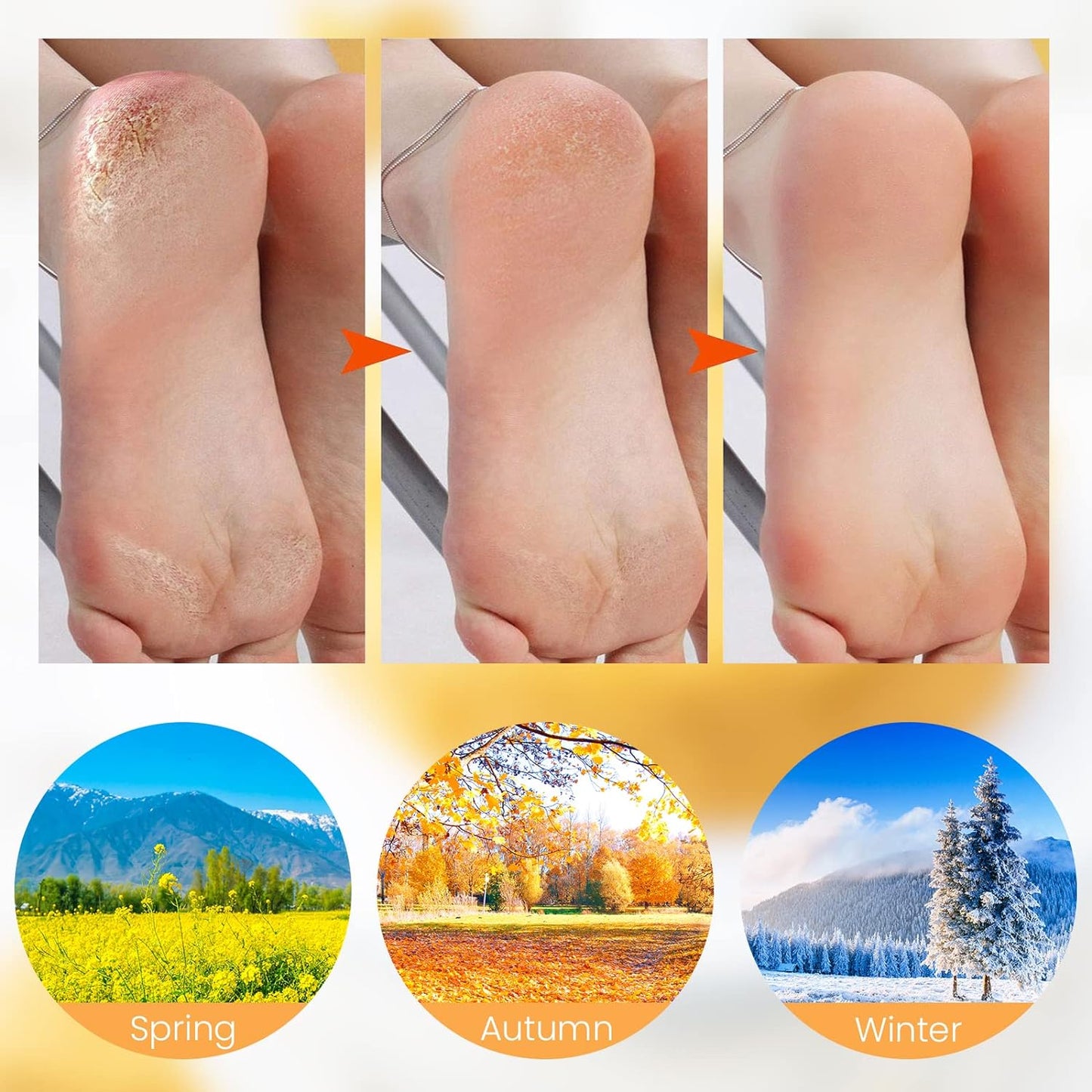 EasyGlowEasyGlow – Utilisation simple avec votre crème pour des pieds magnifiquement doux