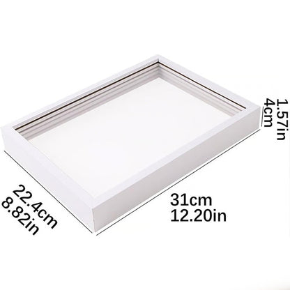 Cadre en bois pour empreintes transparentes – Kit souvenir familial DIY