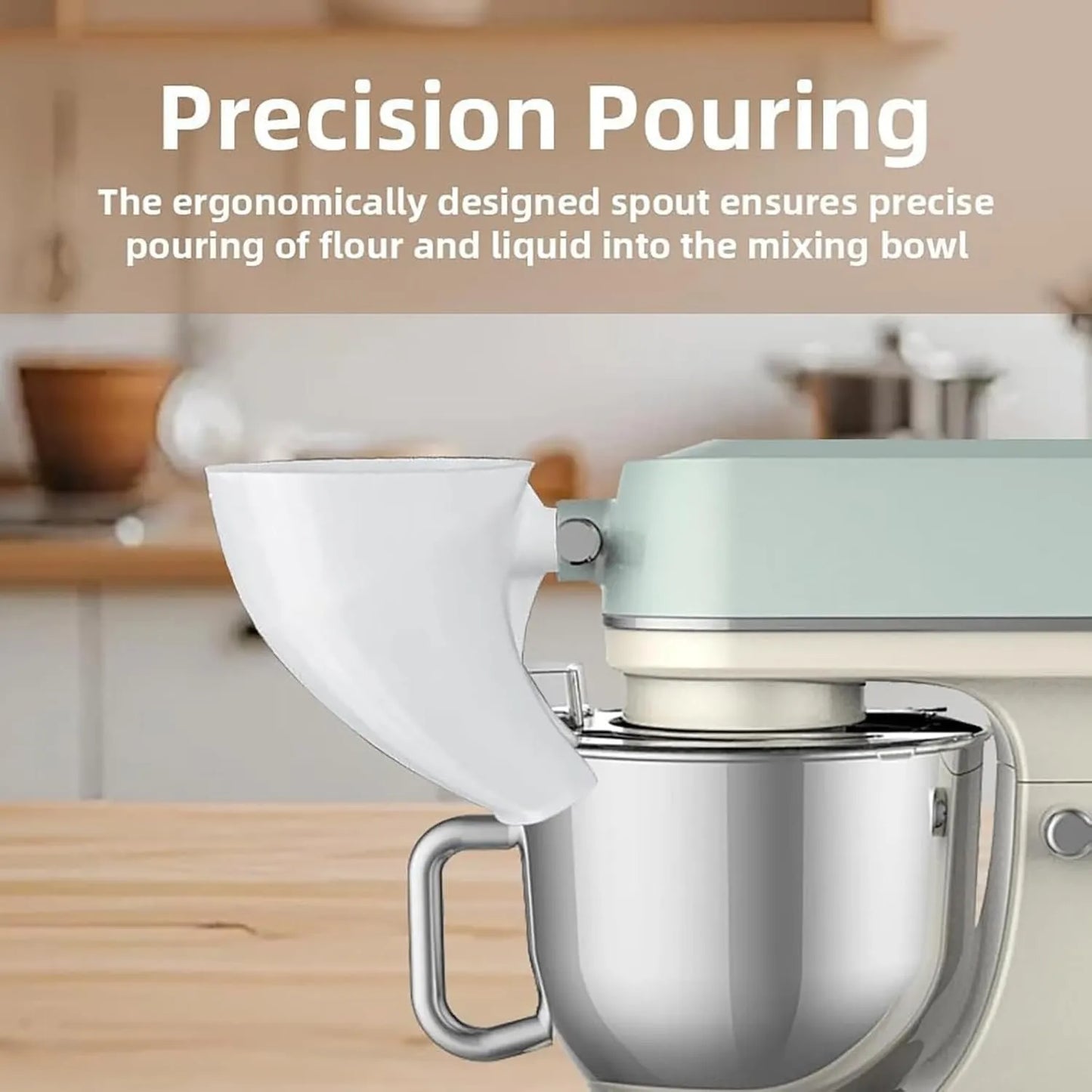 FluxPâtissier™ – Guide d'ingrédients intelligent pour mélange continu et plan de travail propre