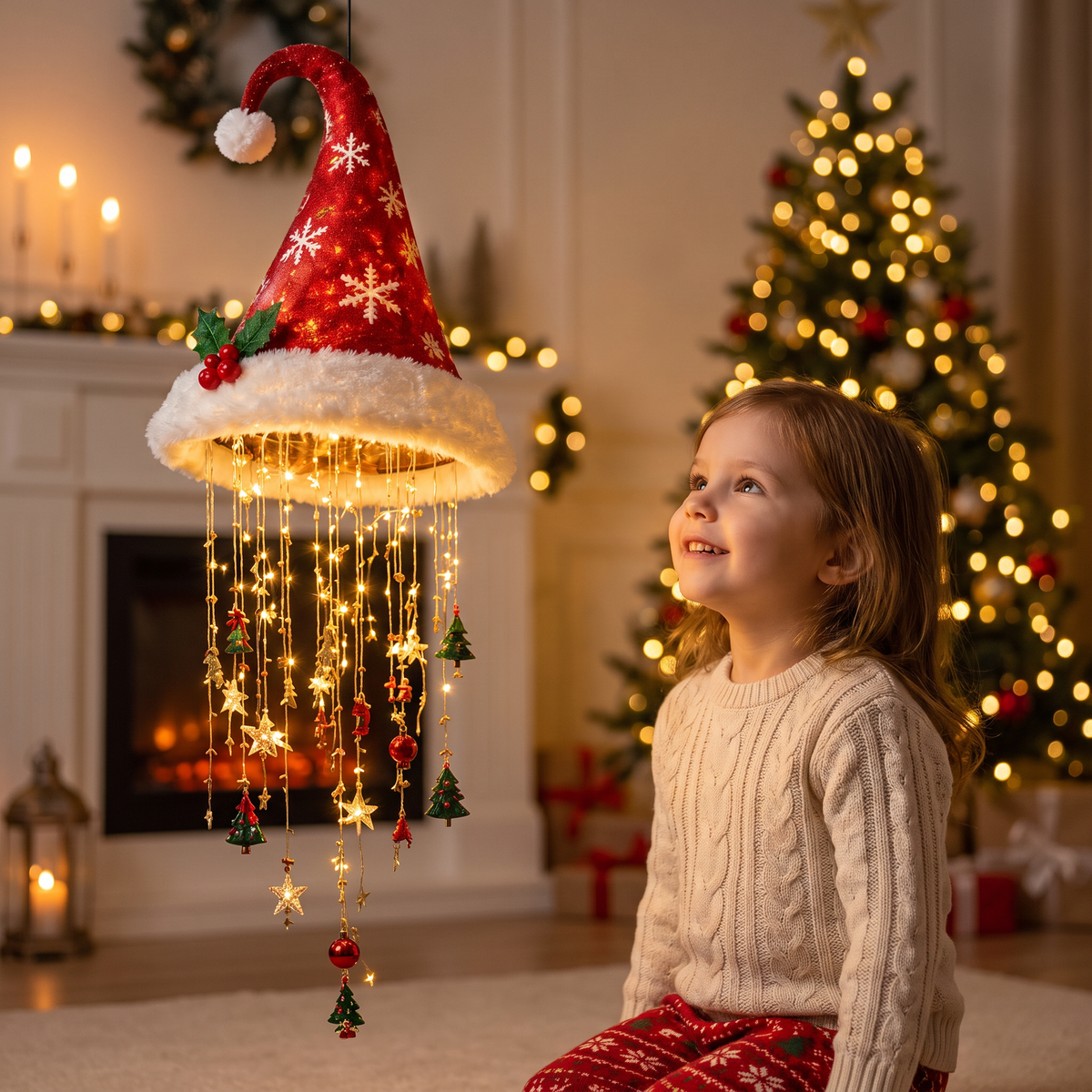 SantaGlow – Le bonnet de Père Noël lumineux à LED