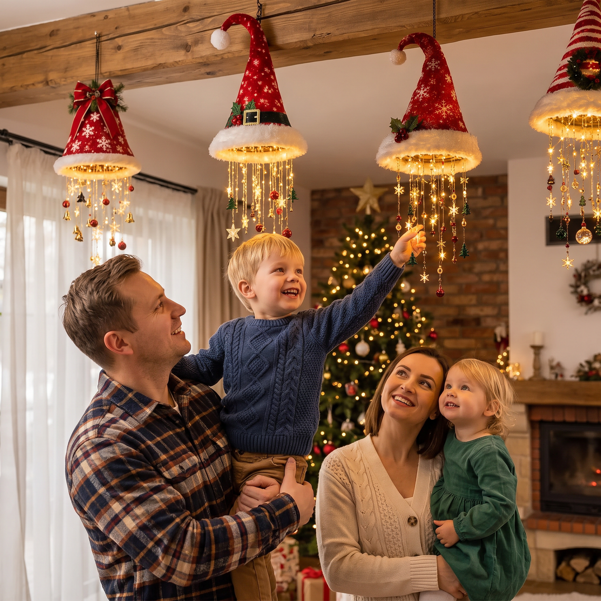 SantaGlow – Le bonnet de Père Noël lumineux à LED