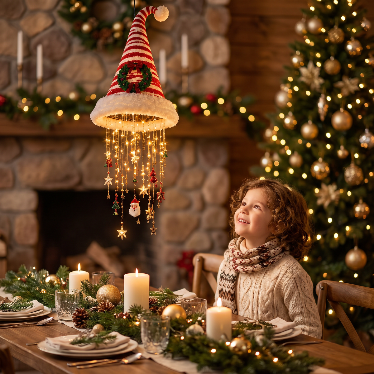 SantaGlow – Le bonnet de Père Noël lumineux à LED