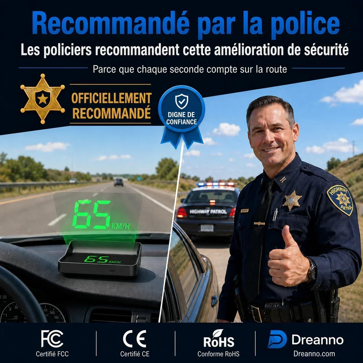 ClearSpeed – Compteur numérique parfaitement clair pour une lecture instantanée de la vitesse, de jour comme de nuit