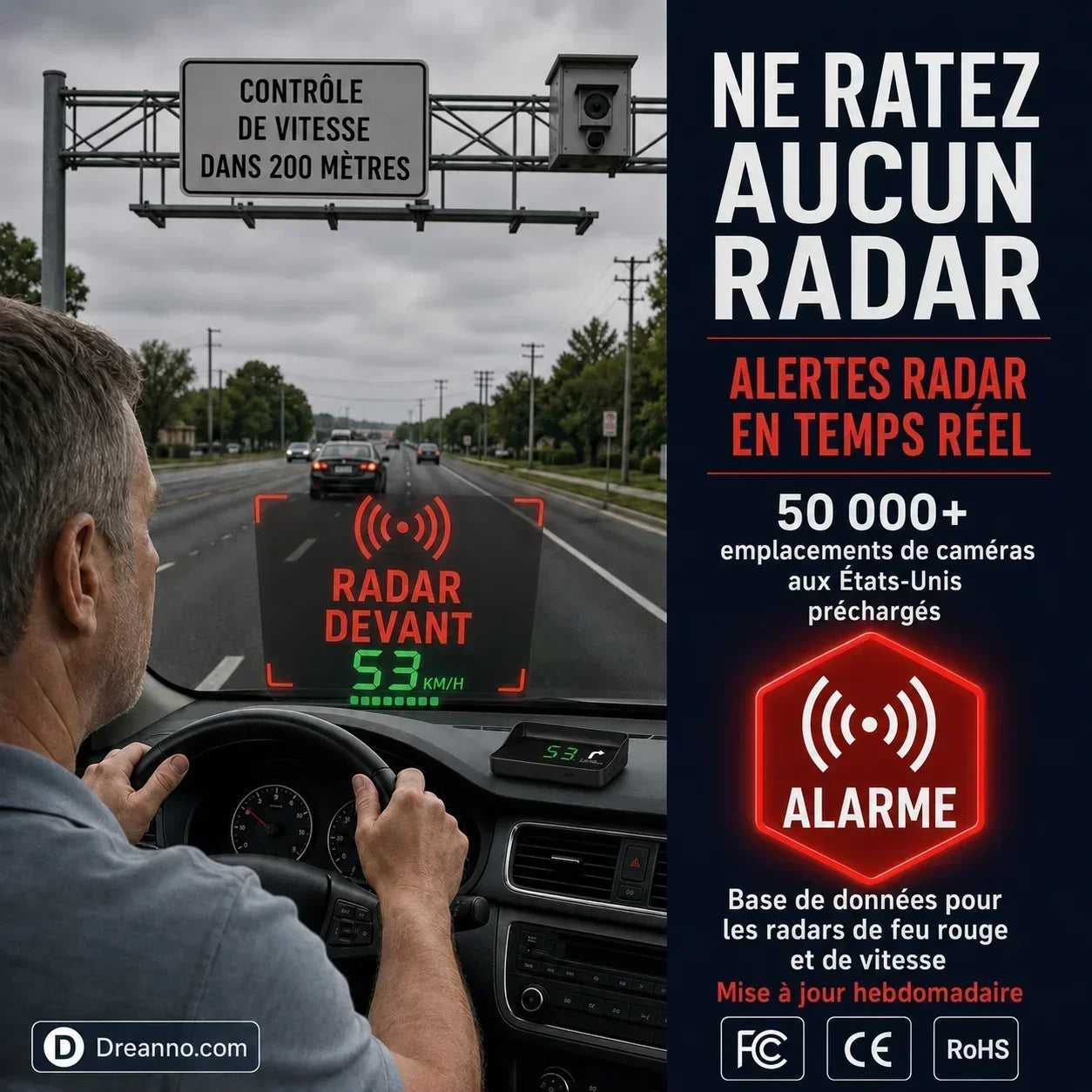 ClearSpeed – Compteur numérique parfaitement clair pour une lecture instantanée de la vitesse, de jour comme de nuit