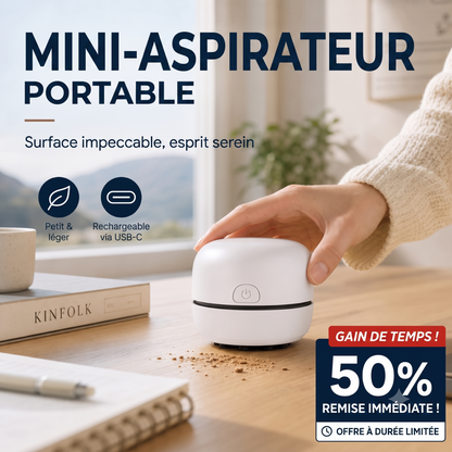 SilentPower – Aspiration puissante et silencieuse pour éliminer efficacement miettes, papier et poils