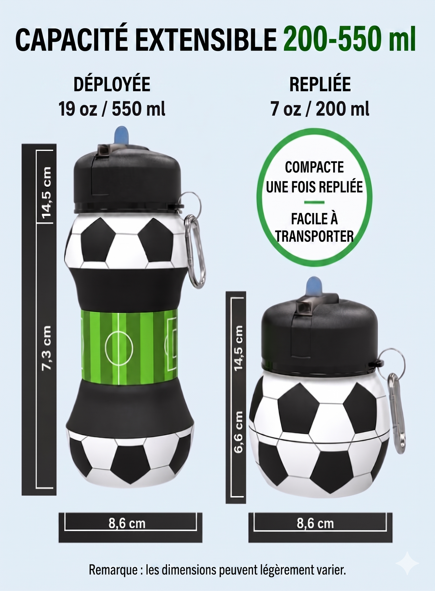 KidFlate Sport – La gourde pliable qui donne le goût de bouger