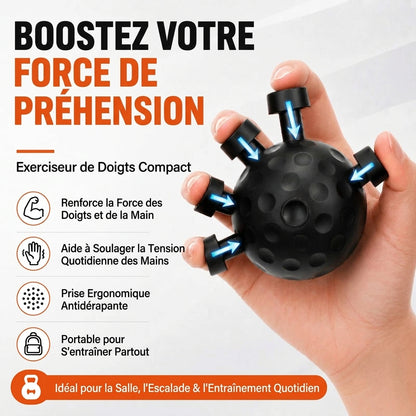 GripPower – Appareil de musculation ciblant les muscles de la main pour renforcer efficacement votre prise et le contrôle de vos doigts