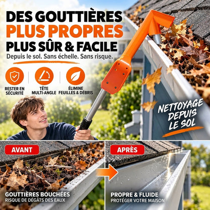 TryggRens – Nettoyez vos gouttières depuis le sol