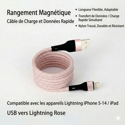 MagCord™ – Charge rapide sans nœuds pour tous vos appareils