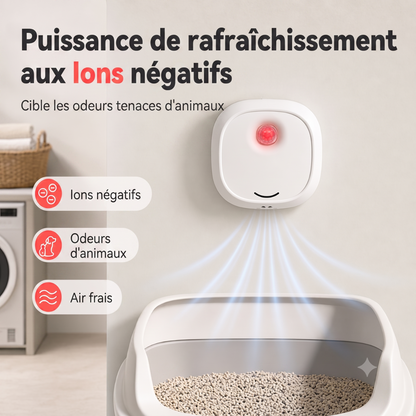 OdorFree – Purificateur d'air intelligent aux ions négatifs pour éliminer efficacement les odeurs