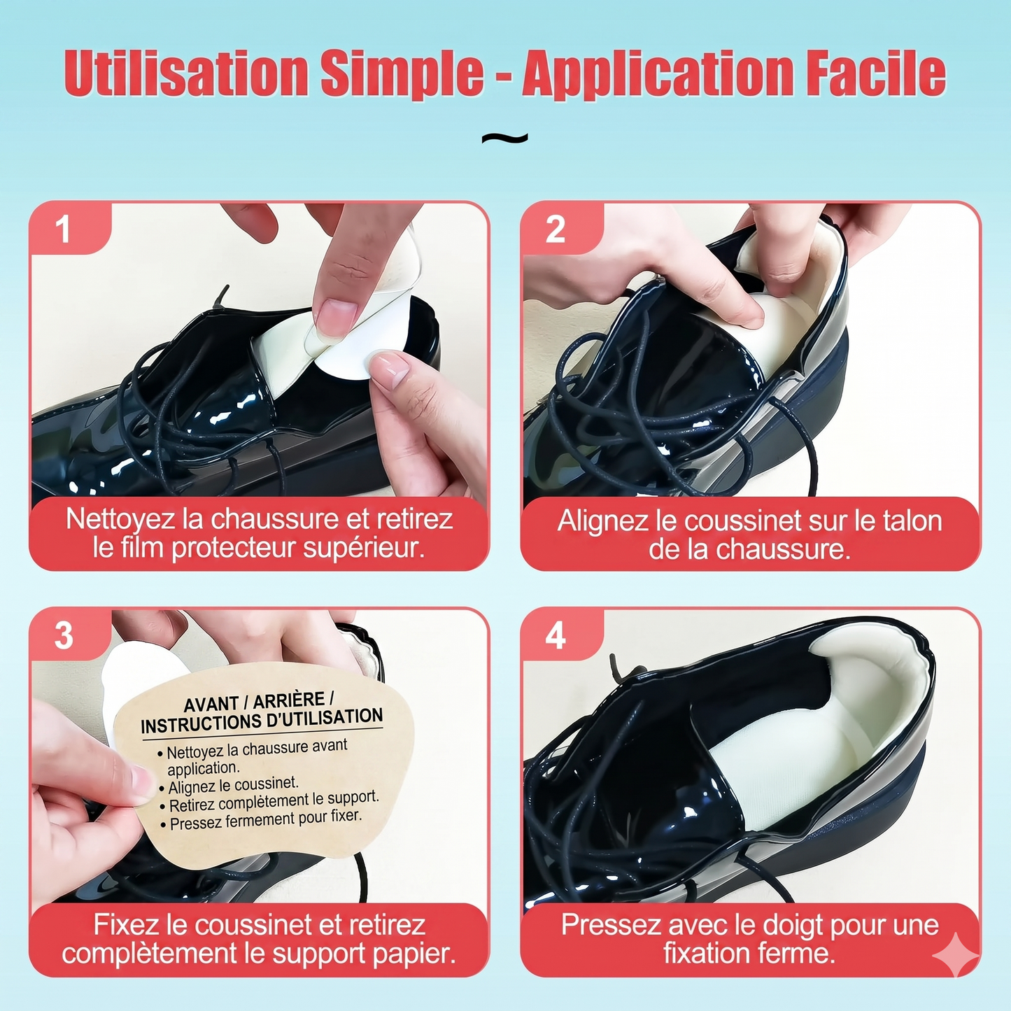 ComfyStep 2-en-1 – Le coussinet talon et semelle pour un confort absolu sans ampoules