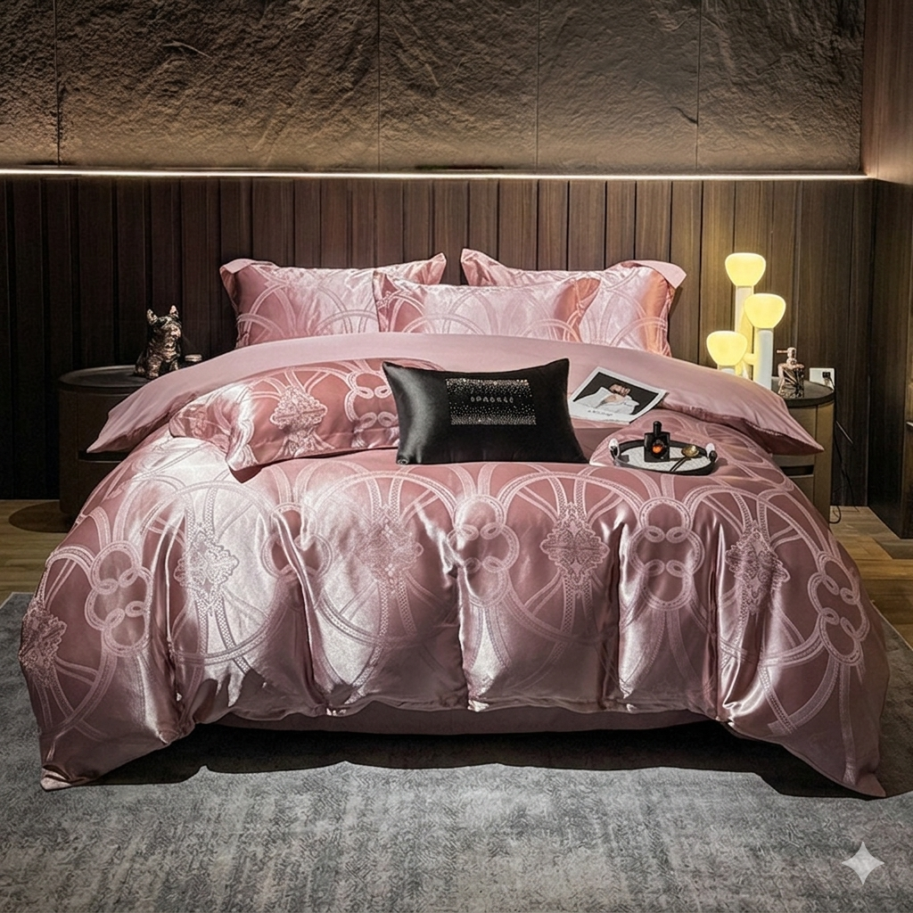 PureJacquard Chic – Le confort respirant et soyeux pour un sommeil haut de gamme