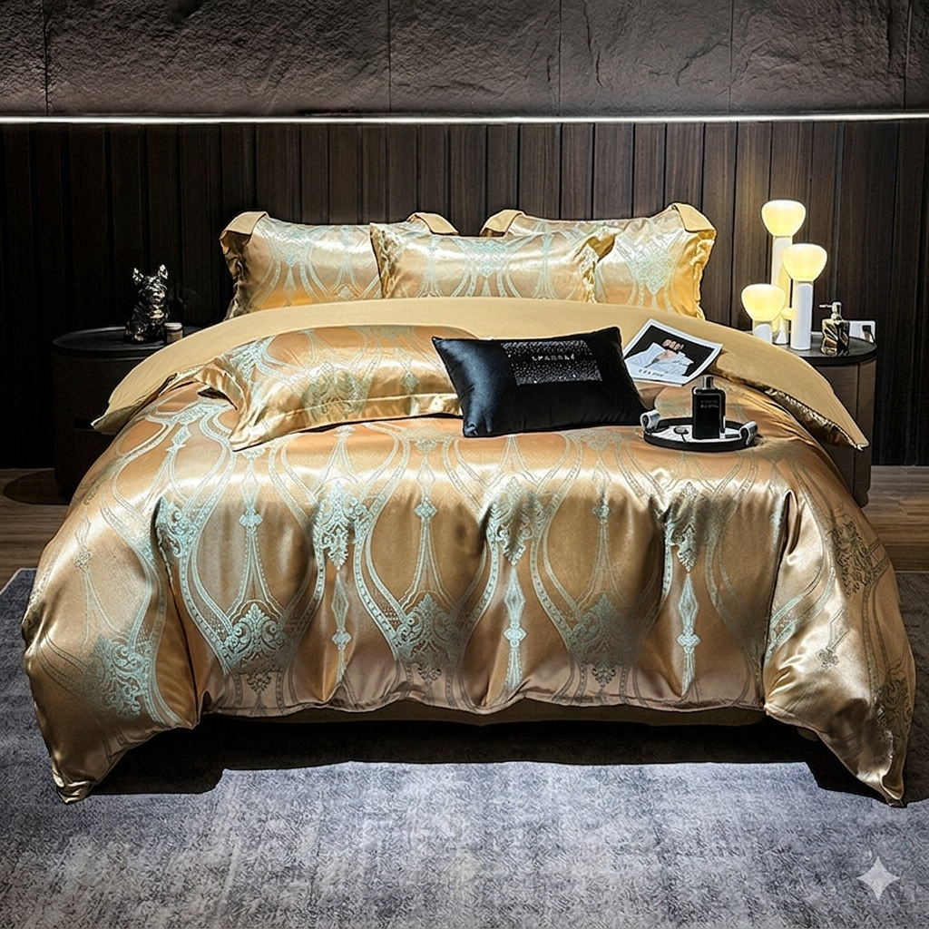 PureJacquard Chic – Le confort respirant et soyeux pour un sommeil haut de gamme