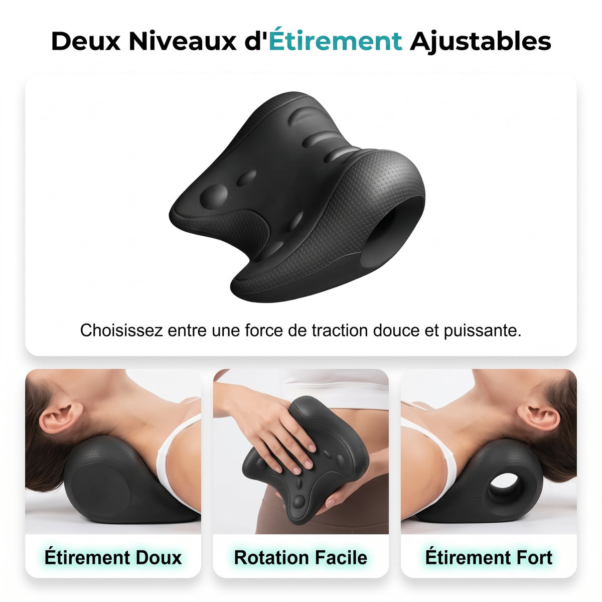 NeckSoothe – Le support ergonomique de relaxation par gravité
