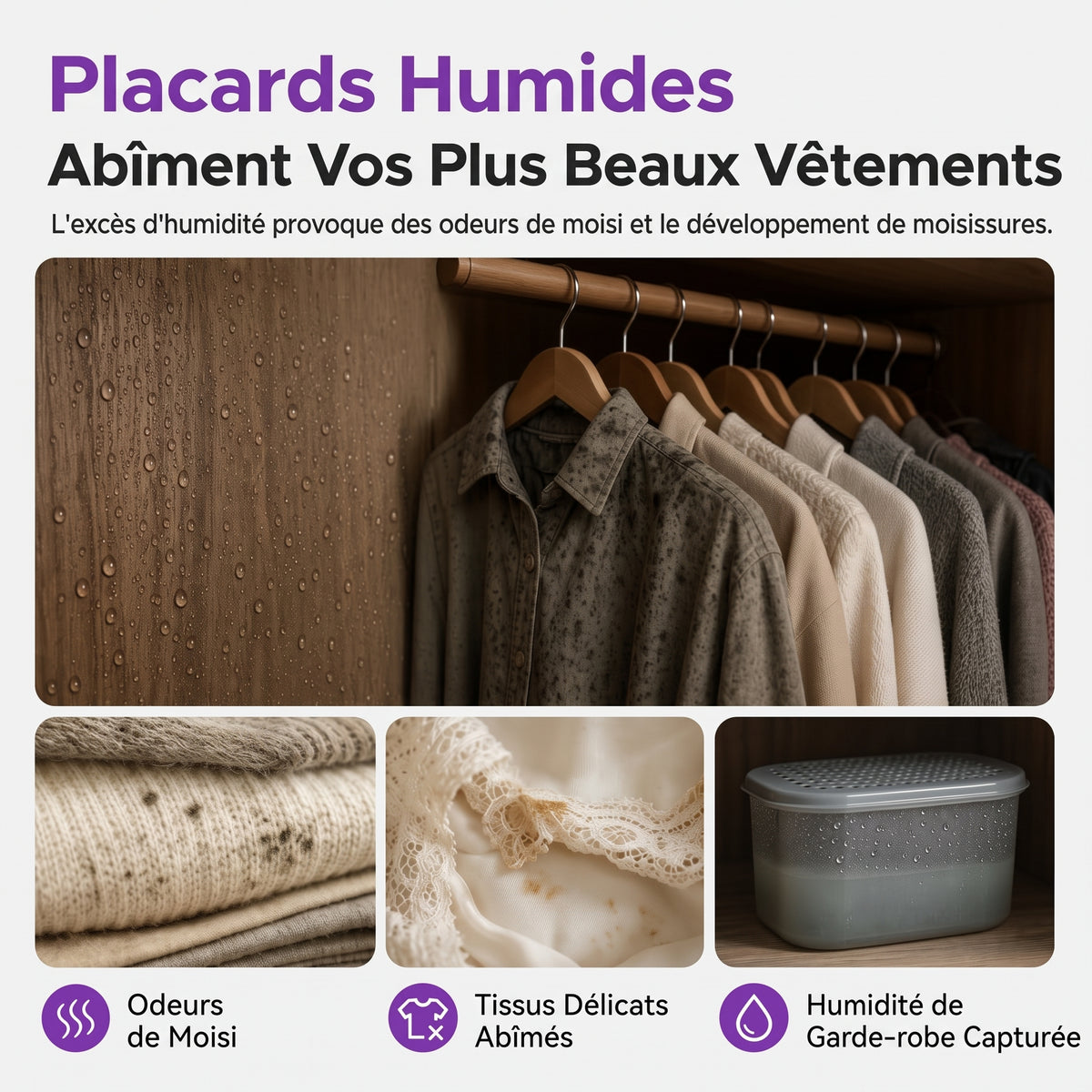 FreshWardrobe – L'anti-humidité écologique réutilisable à l'infini
