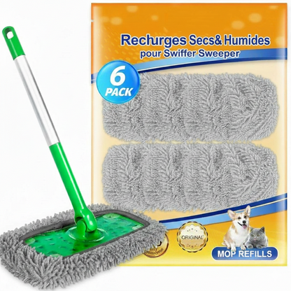 EcoMop™ – La serpillère infinie pour un sol impeccable. (4 pièces)