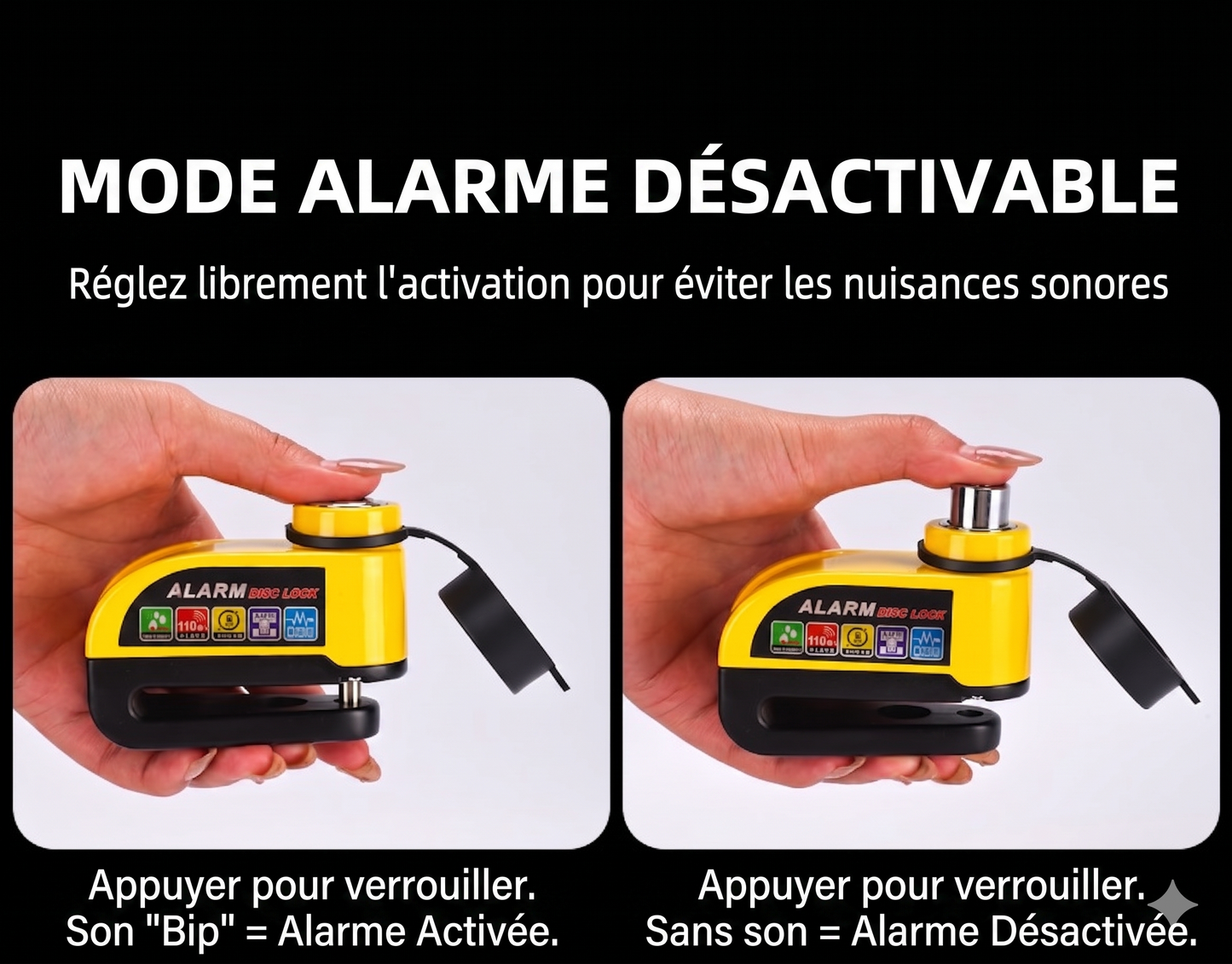 SafeRide 360 – Étanche et résistant à l'effraction, convient aux motos, vélos et scooters. Équipé d'une fonction d'alarme pour une sécurité optimale.