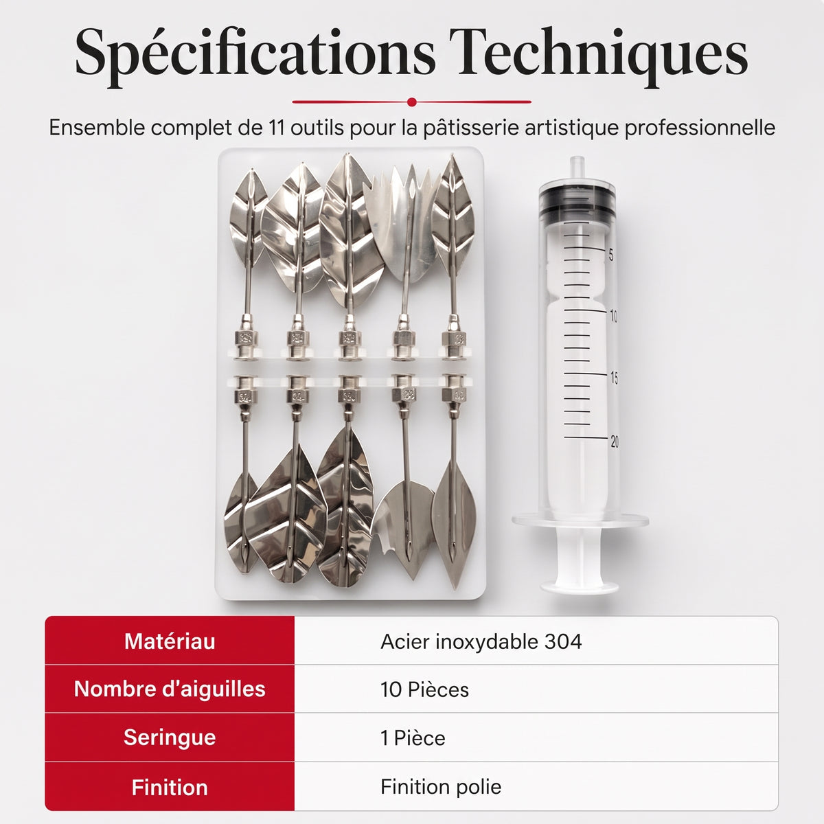 GelaBloom 3D – Embouts spéciaux pour injecter de la gélatine et créer de magnifiques motifs floraux en 3D