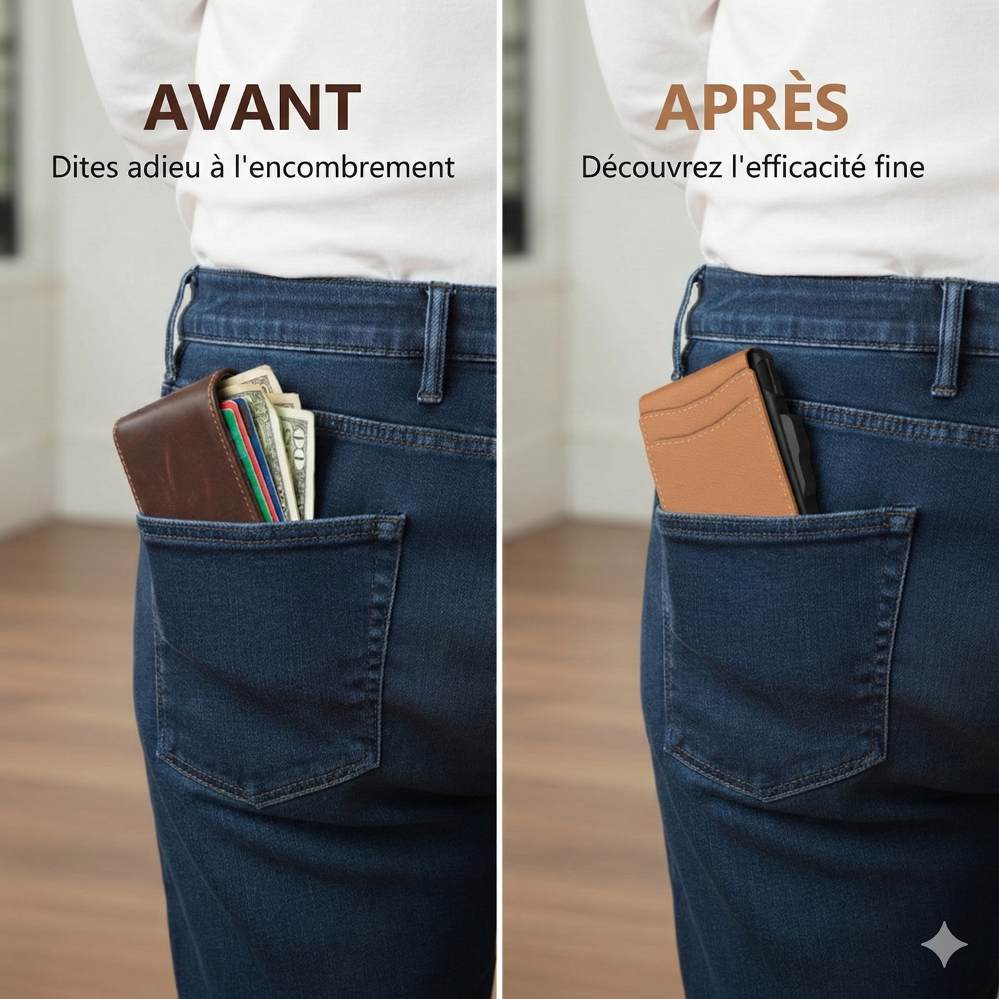 AirTrack™ – Portefeuille intelligent avec éjection fluide et slot AirTag