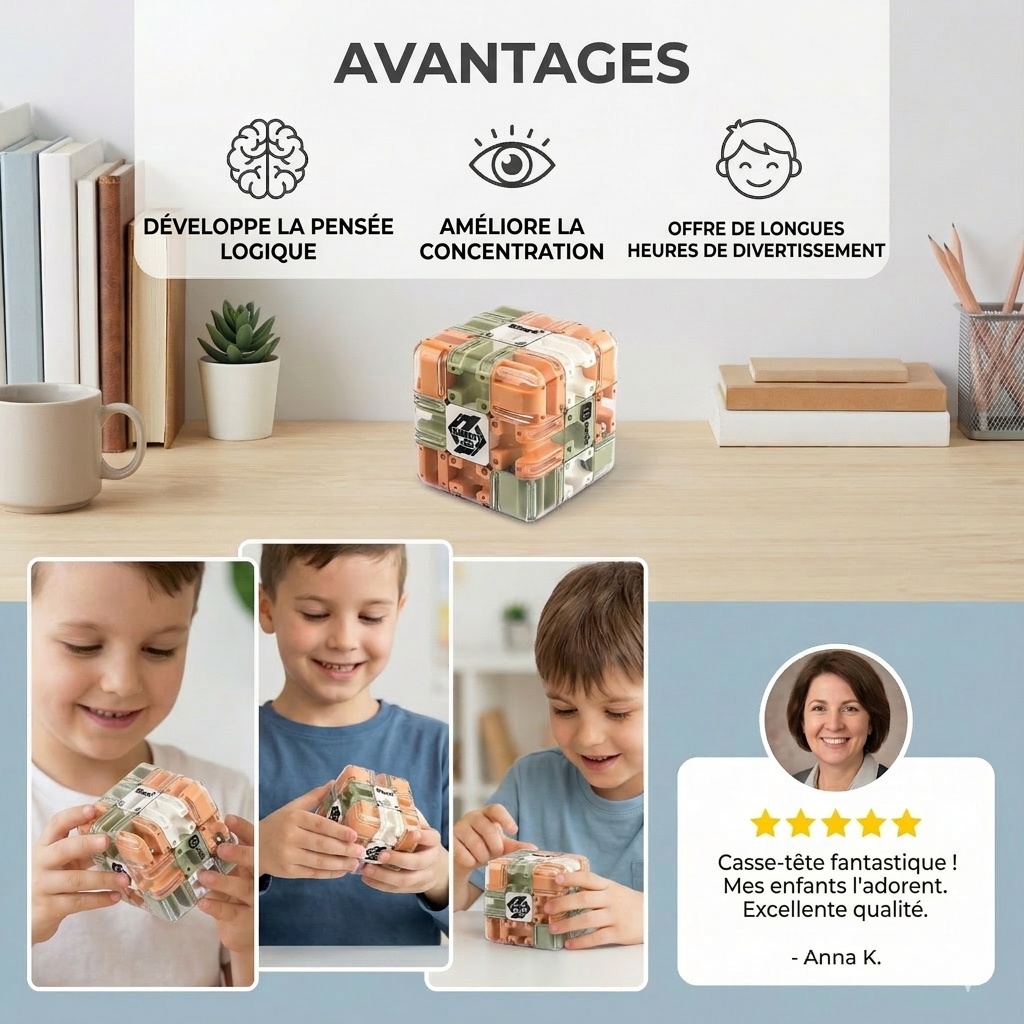 LabyCube 3D™ – Défi spatial fascinant et stimulant