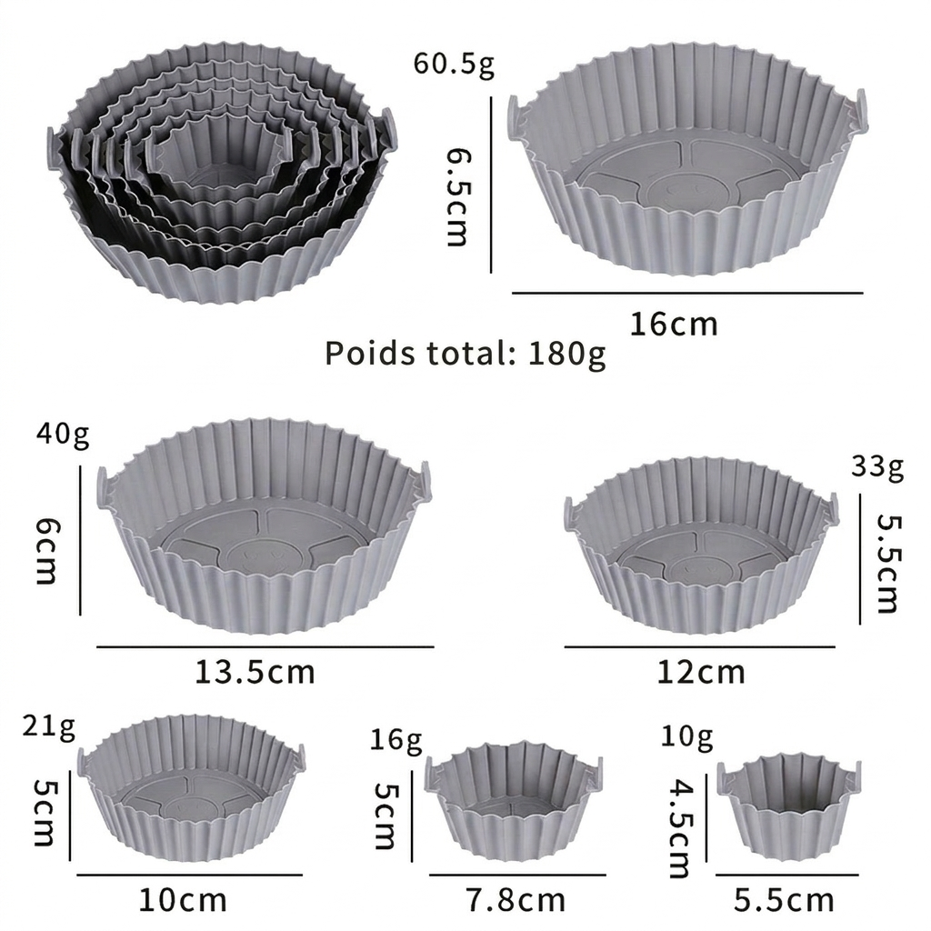 AirShield™ – Plateau réutilisable pour friteuse à air