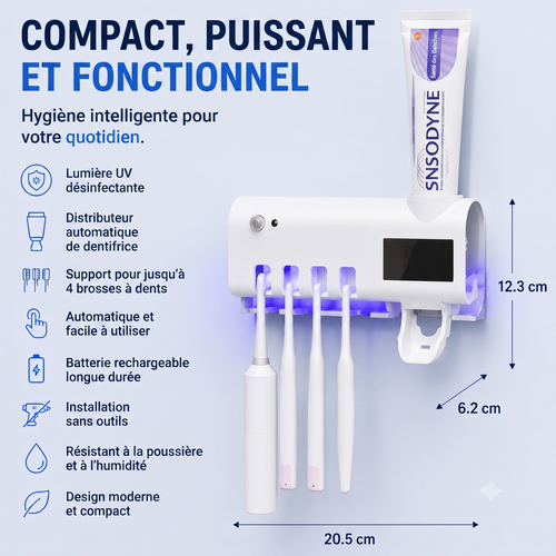 PureBrush™- Stérilisateur UV intelligent