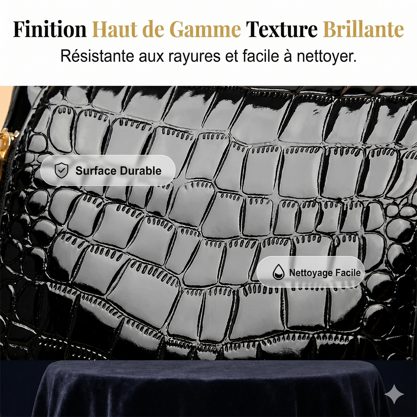 CrocoChic Pro – Le sac à main texturé croco pour une allure élégante au quotidien