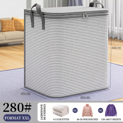 MaxiStore – Le sac de rangement très grande capacité pour une organisation optimale de votre literie et de vos vêtements