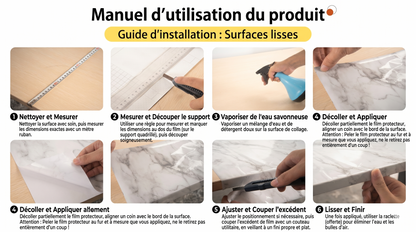 EasyProtect Marble – Le film protecteur sur mesure, imperméable et facile à nettoyer