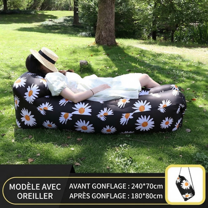 TerraVague™ – Sofa gonflable polyvalent pour terre et mer