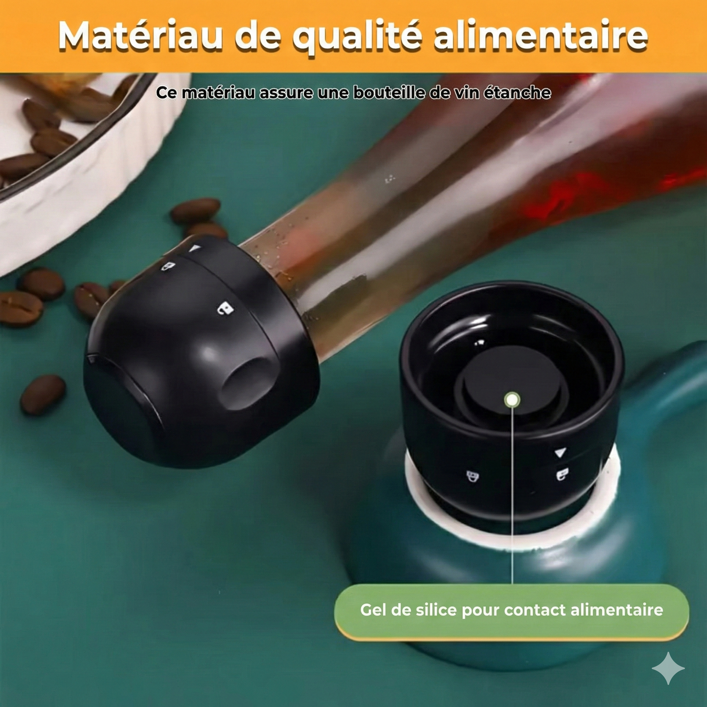 Bouchons de vin sous vide - préservent la saveur originale de votre vin