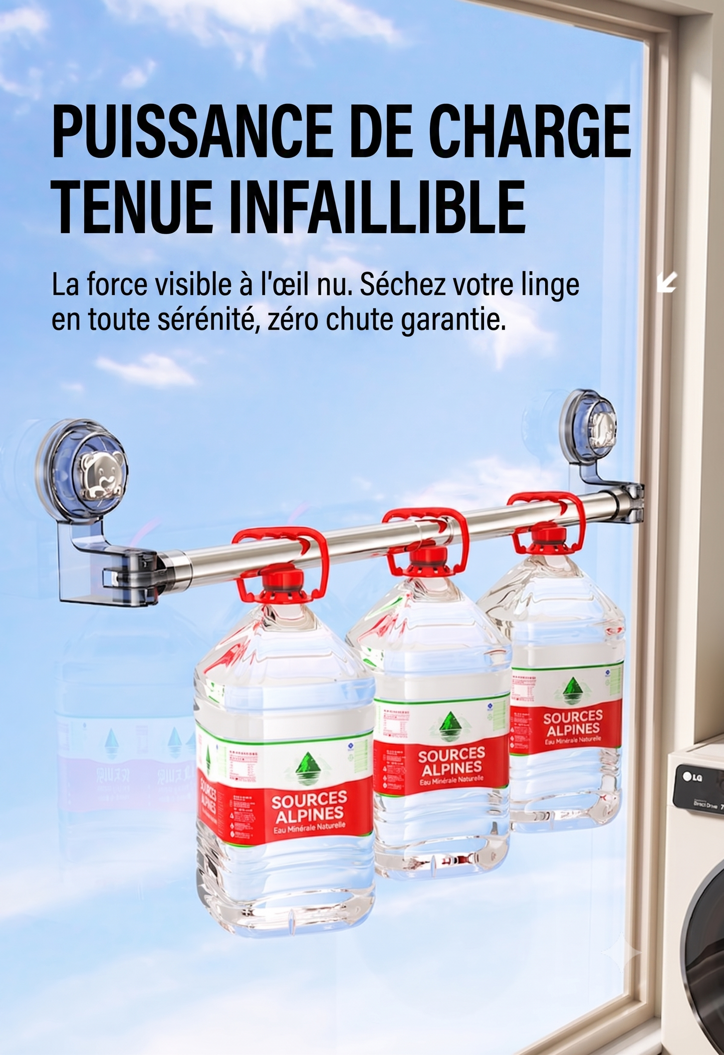 SuctionRack 360 – La barre en acier inoxydable extensible pour tous vos espaces