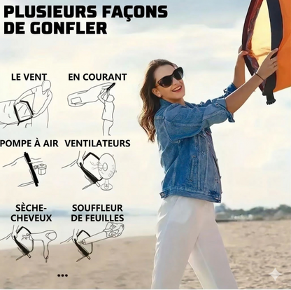 TerraVague™ – Sofa gonflable polyvalent pour terre et mer