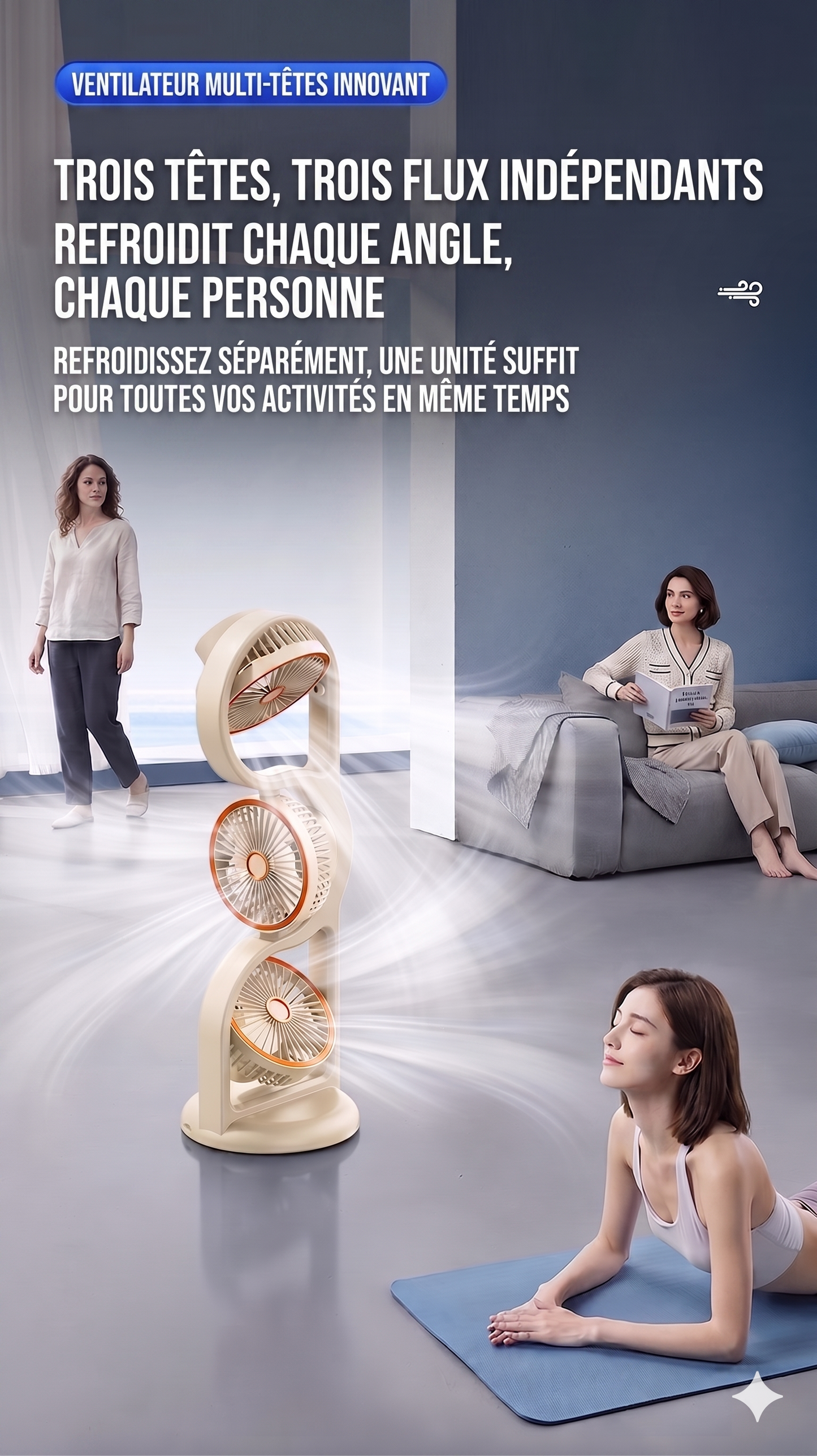 OmniFlow 360 – Le circulateur d'air indépendant multi-directions
