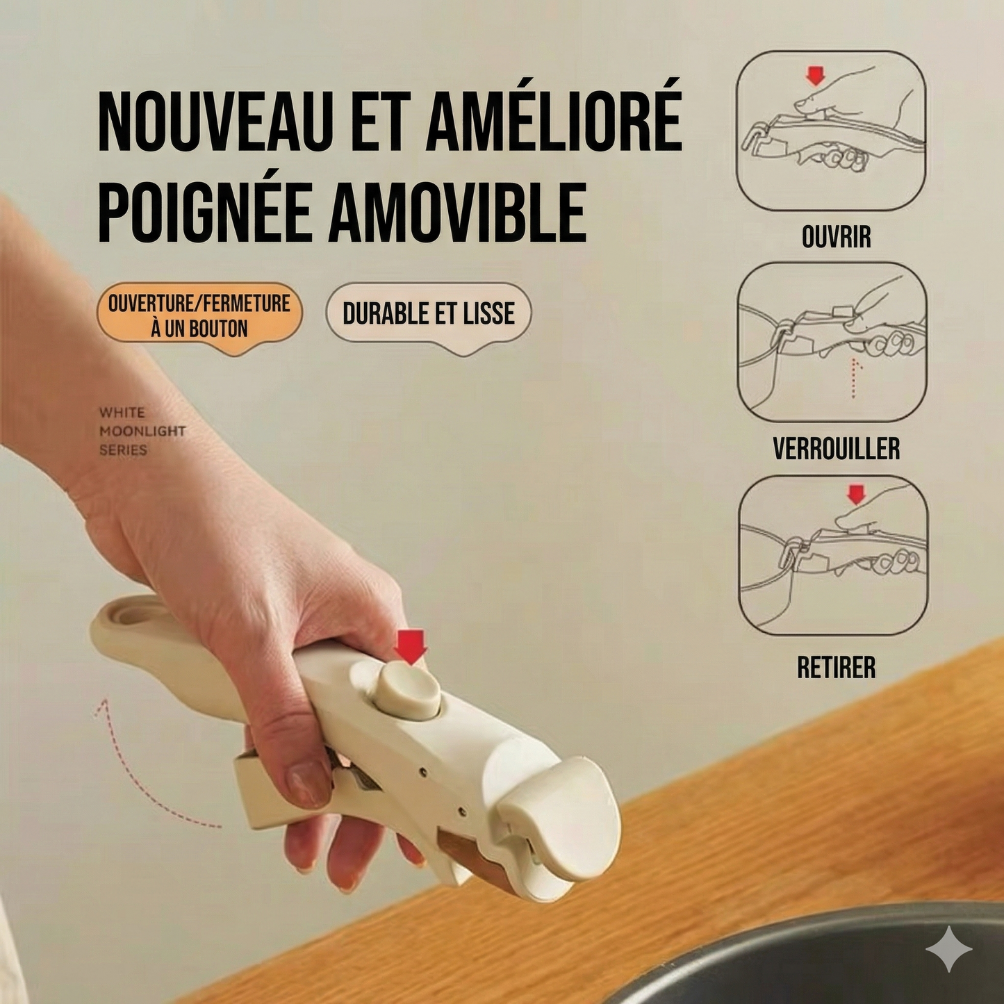 EspaceNet™ – Manche Amovible Haute Résistance : L'accessoire universel 100% sécurisé