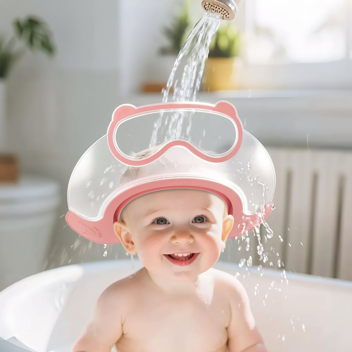 BathShield – La visière de bain protectrice ajustable pour bébé
