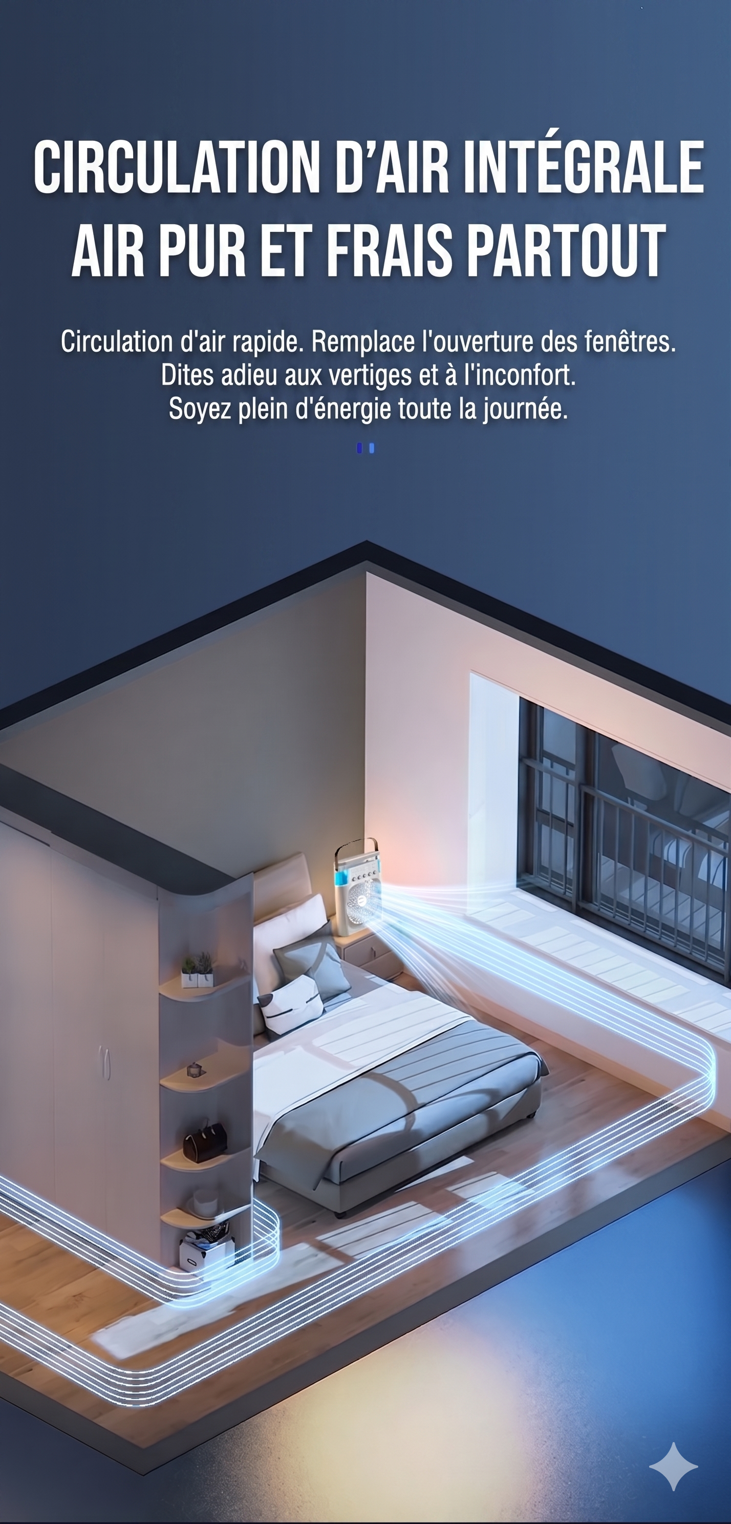 MistBreeze Pro – Le ventilateur humidificateur à brume glacée