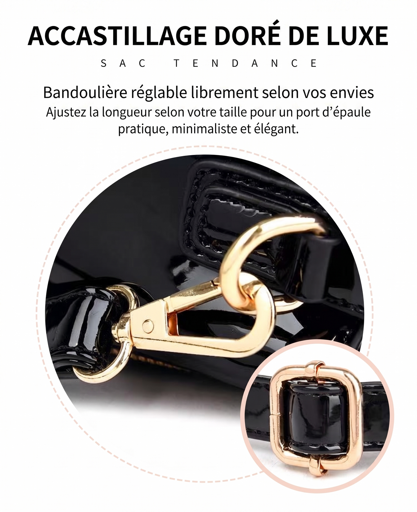 CrocoChic Pro – Le sac à main texturé croco pour une allure élégante au quotidien