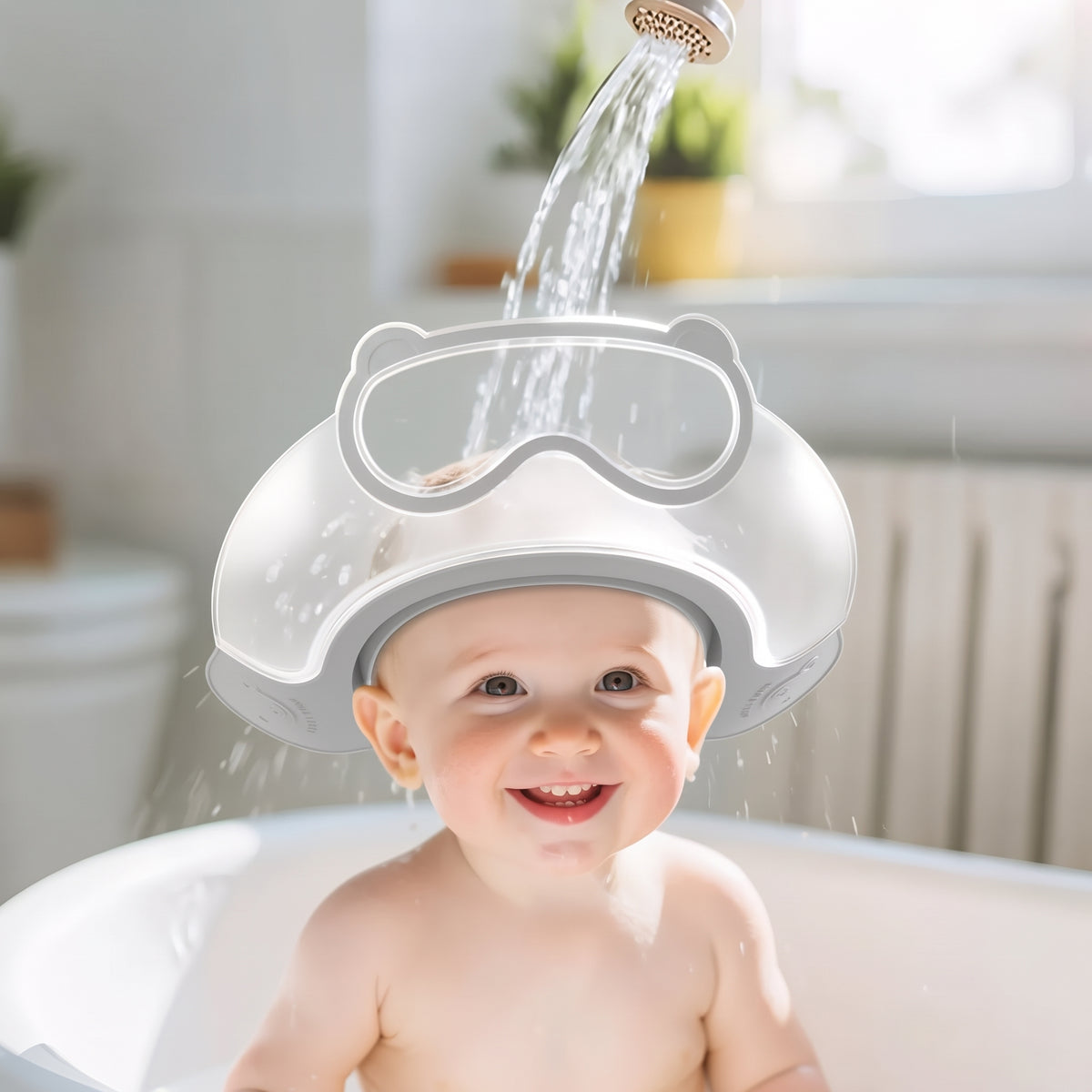 BathShield – La visière de bain protectrice ajustable pour bébé