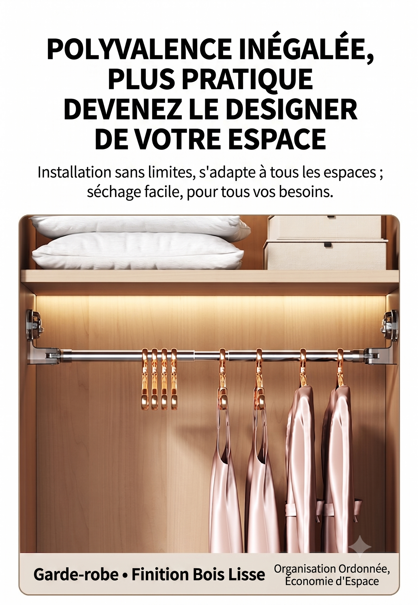 SuctionRack 360 – La barre en acier inoxydable extensible pour tous vos espaces