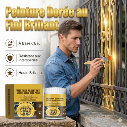 GoldShield Pro – La peinture dorée éclatante et résistante aux intempéries pour toutes vos surfaces