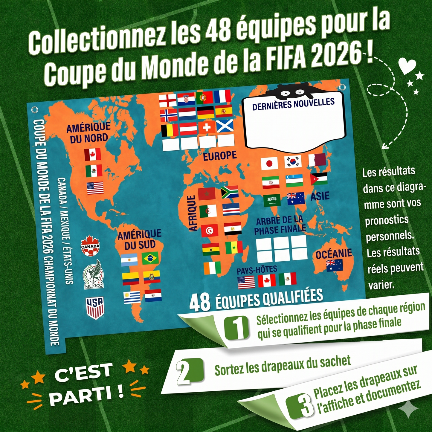 MundiaMap 2026 – Le poster-calendrier interactif des 48 nations