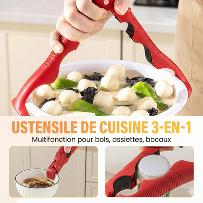 MultiGrip™-Pince de Cuisine 3-en-1 : Ne vous brûlez plus jamais les mains