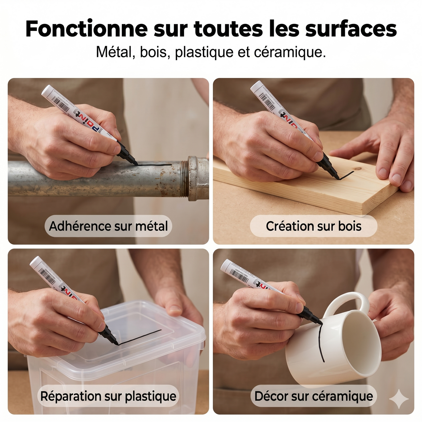 GroutRevive Pro – Le marqueur de peinture imperméable pour rénover instantanément les joints de votre carrelage