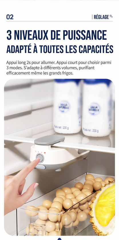 PureZon – Le purificateur à l'ozone avancé pour prolonger la fraîcheur et stériliser votre réfrigérateur