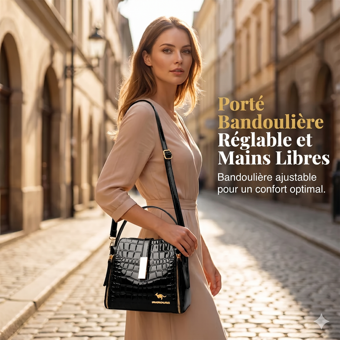 CrocoChic Pro – Le sac à main texturé croco pour une allure élégante au quotidien