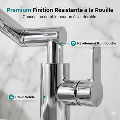 AquaPivot 1080 – L'embout de lavabo anti-éclaboussures pour une flexibilité maximale