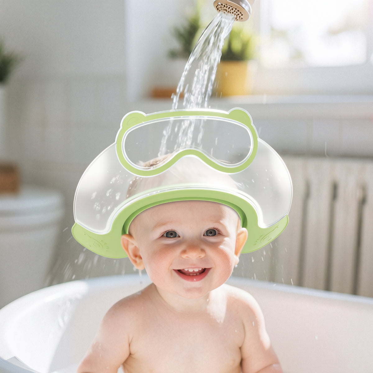 BathShield – La visière de bain protectrice ajustable pour bébé